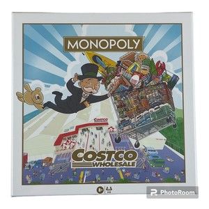 New/Sealed Costco Wholesale Monopoly Board Game with Extra Large Diecast Tokens